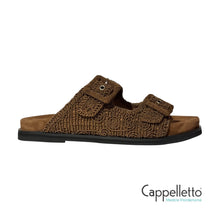 Carica l&#39;immagine nel visualizzatore di Gallery, DALILA 55 Slipper Macramè Marrone
