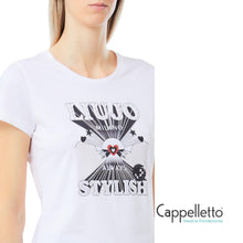 Carica l&#39;immagine nel visualizzatore di Gallery, T-Shirt Manica Corta Bianca LiuJo Stilish UF5265
