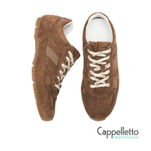 Carica l&#39;immagine nel visualizzatore di Gallery, TB56 Suede Brown Leather Sneaker
