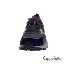 Carica l&#39;immagine nel visualizzatore di Gallery, YAMANO 3 Uomo Suede/Nylon Squared Nero-Antracite-Blue
