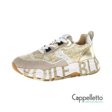 Carica l'immagine nel visualizzatore di Gallery, CLUB105 Sneaker Donna Suede/Paillettes Beige Platinum
