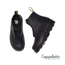 Carica l&#39;immagine nel visualizzatore di Gallery, ZEBZAG LACELESS Stivaletti in Pelle Nera Senza Lacci

