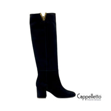 Carica l'immagine nel visualizzatore di Gallery, Stivale T60 V Oro Camoscio Nero 3987
