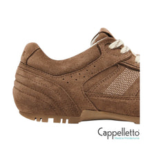 Carica l&#39;immagine nel visualizzatore di Gallery, TB56 Suede Brown Leather Sneaker
