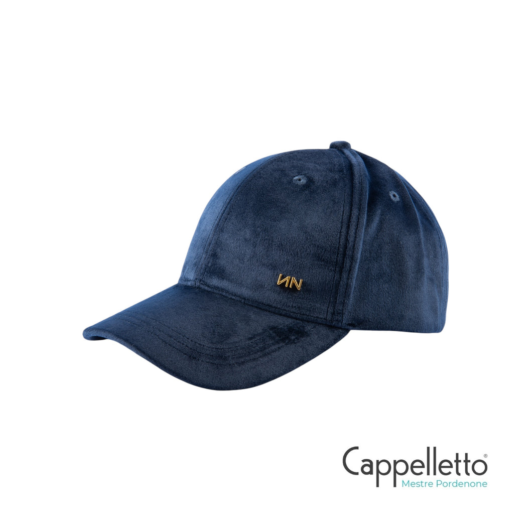 ZELIA Cappello Baseball Logo NN Oro Velluto - Blu