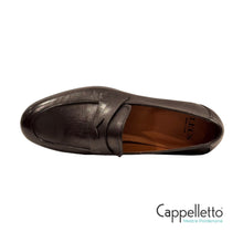 Carica l'immagine nel visualizzatore di Gallery, Mocassino Uomo con Mascherina in Nappa Nera M720
