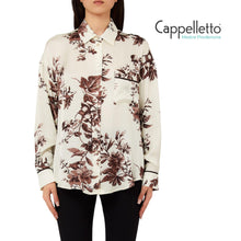 Carica l'immagine nel visualizzatore di Gallery, Camicia in Raso Stampato Choco Ramage CA6366
