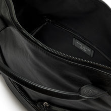 Carica l&#39;immagine nel visualizzatore di Gallery, SHANIA Borsa con Manici e Zip in Pelle Nera
