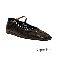 Carica l'immagine nel visualizzatore di Gallery, Ballerina in Nappa Microforata Nera

