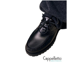 Carica l&#39;immagine nel visualizzatore di Gallery, CPH 616 Scarpa Derby Uomo in Pelle Nera
