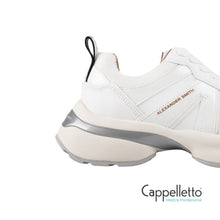 Carica l'immagine nel visualizzatore di Gallery, VICTORIA Donna in Pelle Bianca Mesh e Suede 1082
