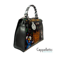 Carica l&#39;immagine nel visualizzatore di Gallery, Borsa Grande Dipinta a Mano Nero
