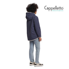 Carica l&#39;immagine nel visualizzatore di Gallery, INES Giubbo Reversibile con Cappuccio Notte Grigia
