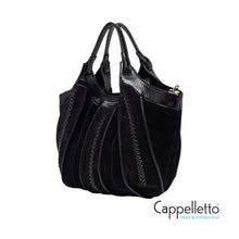 Carica l'immagine nel visualizzatore di Gallery, DUA Borsa Media in Pelle Ralph Nero
