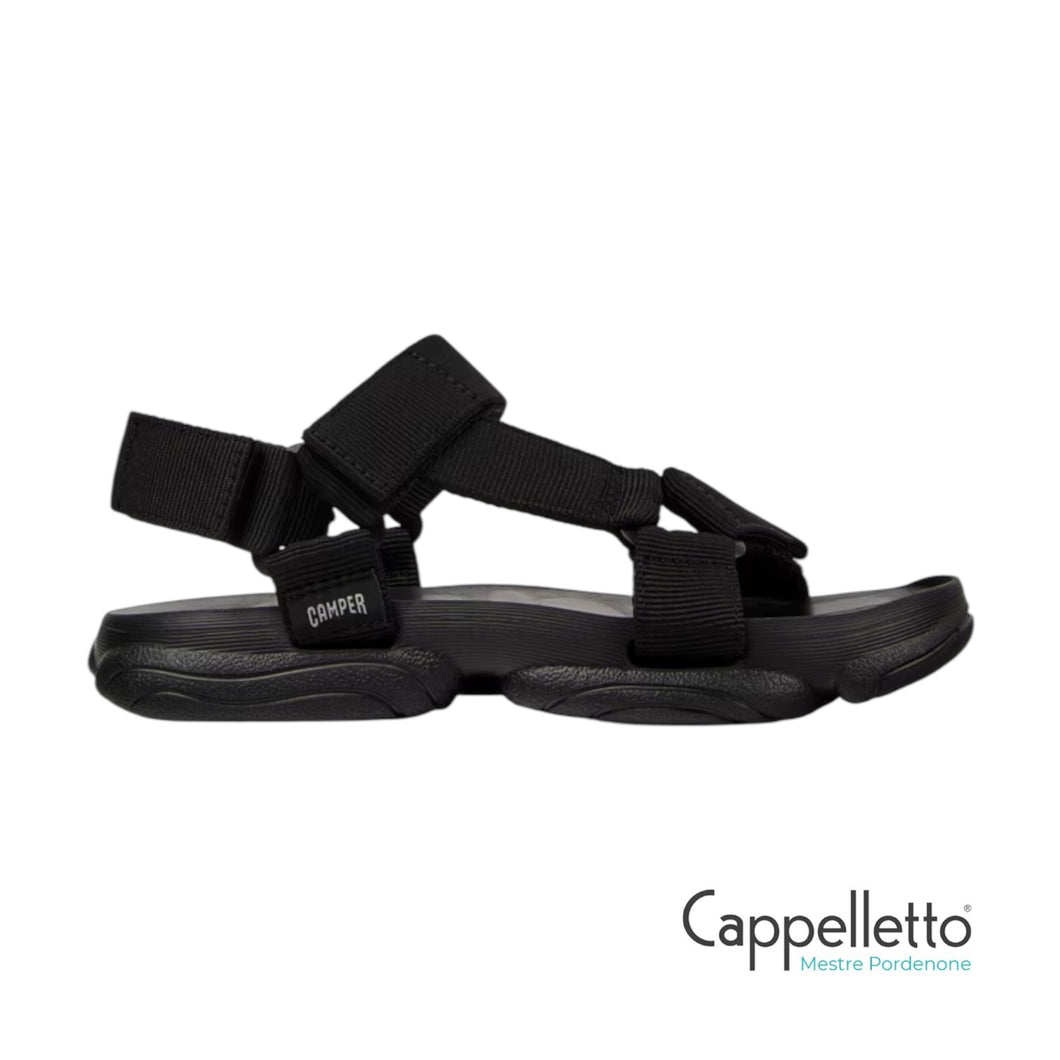 KARST Sandalo Nero in PET Riciclato Donna