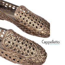 Carica l'immagine nel visualizzatore di Gallery, BAIX Mocassino Pelle Intrecciata Bronzo
