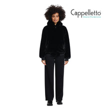Carica l&#39;immagine nel visualizzatore di Gallery, RUBIA Bomber Reversibile con Ecopelliccia Nero
