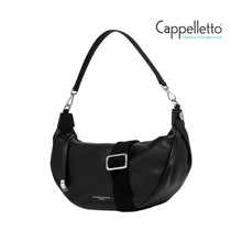 Carica l&#39;immagine nel visualizzatore di Gallery, AISHA Borsa in Pelle Martellata Nera
