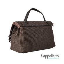 Carica l'immagine nel visualizzatore di Gallery, Postina S Vimini con Frangia Brown Sottobosco
