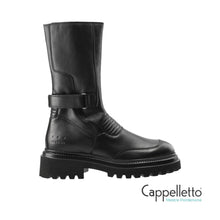 Carica l'immagine nel visualizzatore di Gallery, CPH 951 Biker Boot Donna in Pelle Nera
