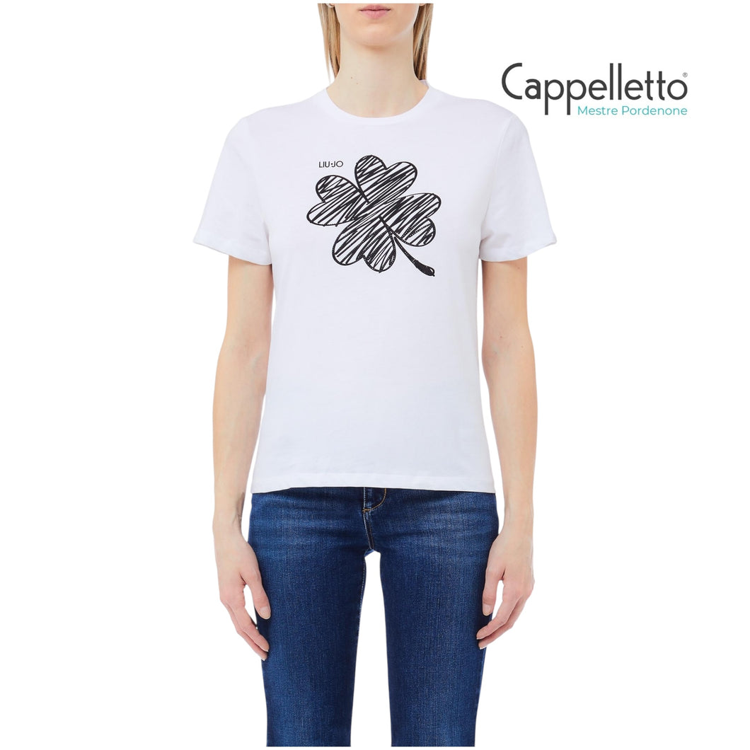 T-shirt Bianco/Lucky LiuJo MF5410