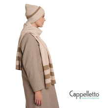 Carica l&#39;immagine nel visualizzatore di Gallery, HETTY Sciarpa a Righe Melange Betulla
