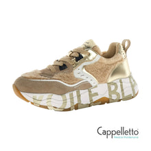Carica l'immagine nel visualizzatore di Gallery, CLUB105 Sneaker Donna Suede/Teddy Marrone-Platino
