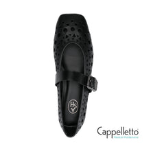 Carica l&#39;immagine nel visualizzatore di Gallery, BROOK 01 Ballerina Forata Nera
