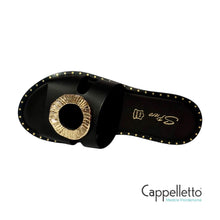 Carica l&#39;immagine nel visualizzatore di Gallery, Ciabattina Nera E2-077
