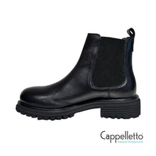 Carica l'immagine nel visualizzatore di Gallery, Chelsea Donna BL35025 Pelle Old Crust Nero
