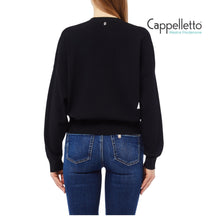 Carica l&#39;immagine nel visualizzatore di Gallery, Maglia Chiusa Manica Lunga Nera MF5037

