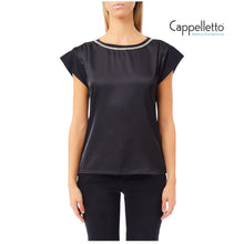 Carica l&#39;immagine nel visualizzatore di Gallery, T-Shirt Moda Manica Corta Nero UF5262
