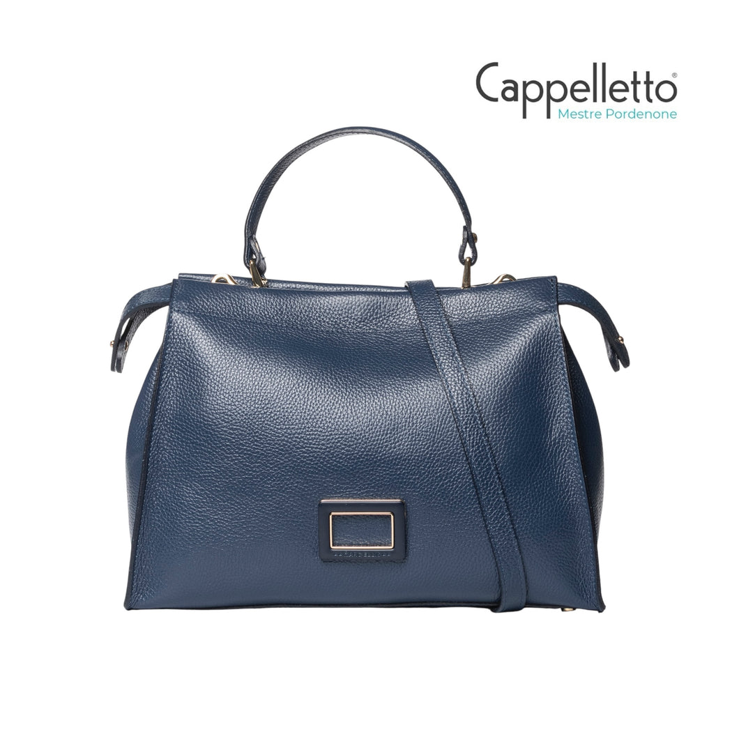 ADELE L DO Borsa in Pelle Maiolica Blu/Gold