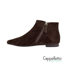 Carica l'immagine nel visualizzatore di Gallery, TEDDY Stivaletto in Kid Suede Coffee
