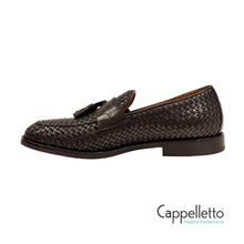 Carica l'immagine nel visualizzatore di Gallery, BOSTON Loafer Uomo Woven Calf Nero
