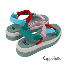 Carica l&#39;immagine nel visualizzatore di Gallery, TWINS Sandalo Multicolor PET Riciclato Donna
