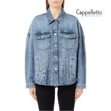 Carica l&#39;immagine nel visualizzatore di Gallery, Giubbino Over Denim Blue UF5111
