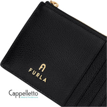 Carica l'immagine nel visualizzatore di Gallery, CAMELIA M Zipped Card Case Nero
