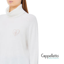 Carica l&#39;immagine nel visualizzatore di Gallery, Maglia Manica Lunga Bianco Lana MF5445
