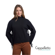 Carica l'immagine nel visualizzatore di Gallery, MELIS PullOver con Frange Nero
