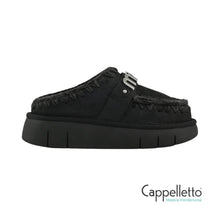 Carica l&#39;immagine nel visualizzatore di Gallery, Bounce Clog Special Leather Cracked Black
