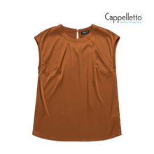 Carica l&#39;immagine nel visualizzatore di Gallery, FEN Blusa in Rasetto - Cognac
