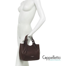Carica l&#39;immagine nel visualizzatore di Gallery, DUA Borsa in Pelle WineBerry/T.Moro

