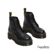 Carica l&#39;immagine nel visualizzatore di Gallery, Boots SINCLAIR Black Milled Nappa
