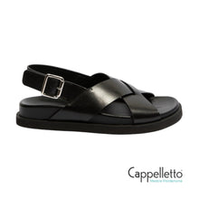 Carica l&#39;immagine nel visualizzatore di Gallery, THALIAS Sandalo Fussbet Ranch Black
