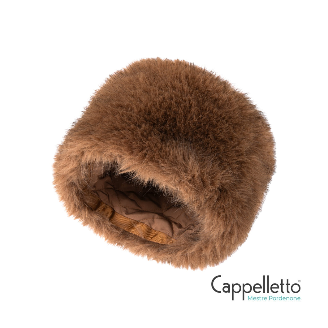 ZAIRA Cappello Colbacco EcoVolpe - T.Moro