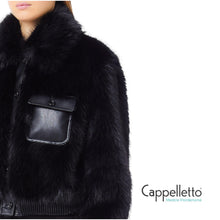 Carica l&#39;immagine nel visualizzatore di Gallery, Blouson Con Dettaglio Nero CF5185
