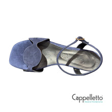 Carica l&#39;immagine nel visualizzatore di Gallery, Sandalo 20212 Camoscio Blu Abisso
