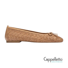 Carica l'immagine nel visualizzatore di Gallery, BIENZA Ballerina in Pelle Intrecciata Mid Skin
