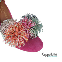 Carica l&#39;immagine nel visualizzatore di Gallery, POM POM Sandalo Ankle Tie Multicolor
